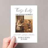 These Kids Are Getting Married The Night Before アクリル招待状 (インサイチュ (ポータブル))