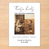 These Kids Are Getting Married The Night Before アクリル招待状 (正面)