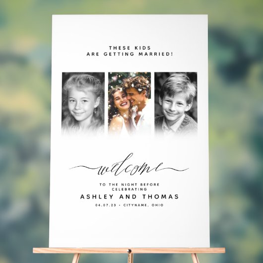 These Kids Are Getting Married Welcome アクリルサイン (ニュートラル)