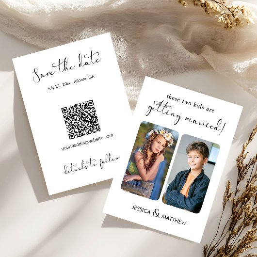 These Two Kids are Getting Married Childhood Photo セーブザデート