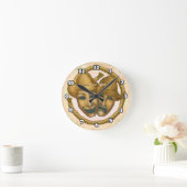 Thespian Cowboy  ラウンド壁時計 (ホーム)