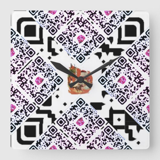 #thesurfingmermaid_Florida スクエア壁時計 (正面)