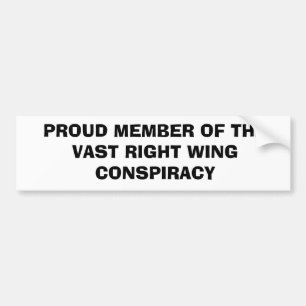 THEVASTの誇り高いメンバーはWINGCONSPIRACYを訂正します バンパーステッカー