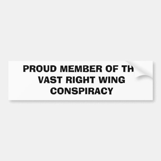 THEVASTの誇り高いメンバーはWINGCONSPIRACYを訂正します バンパーステッカー (正面)