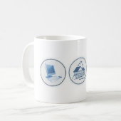 theWAHMmagazineのマグ コーヒーマグカップ (正面左)