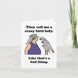 They call me a crazy bird lady. Card シーズンカード