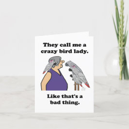 They call me a crazy bird lady. Card シーズンカード
