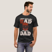 They call me bad the best dad Bester Papa Tシャツ (正面フル)