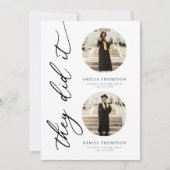 They Did It Joint Graduation Photo 招待状 (正面)