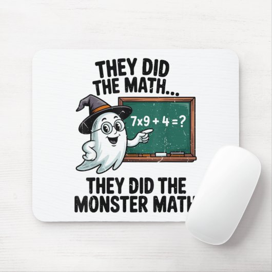 They Did Monster Math Teacher Halloween Costume Ma マウスパッド (マウス)
