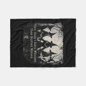 They Didnt Burn Witches They Burned Women Hallowee フリースブランケット (正面(横))