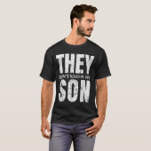 They Dont Know Me Son Bodybuilder Workout Gym Moti Tシャツ (正面フル)
