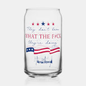 They Don't Know What They're Doing Funny Quote ガラス缶 (裏面)