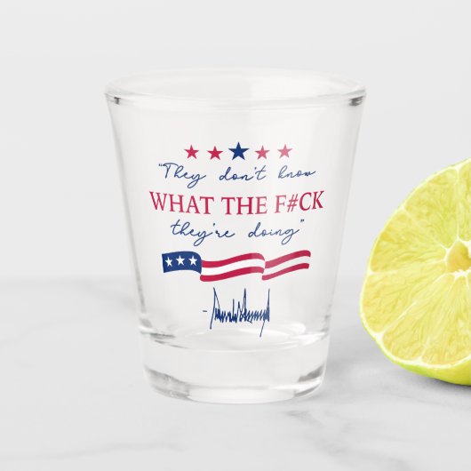 They Don't Know What They're Doing Funny Quote ショットグラス (正面)