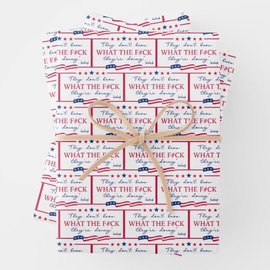 They Don't Know What They're Doing Funny Quote ラッピングペーパーシート (インサイチュ)