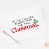 They mean Christmas 長方形シール (封筒)