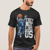 They Not Like Us Blue Wildcat Basketball Tシャツ (正面)