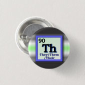 They -Periodic Table個人の性代名詞ピン 缶バッジ (正面&裏面)