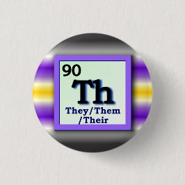They -Periodic Table個人の性代名詞ピン 缶バッジ
