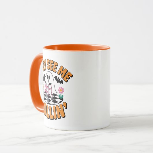 They See Me Rollin' Funny Ghost Walker Quote マグカップ (正面左)