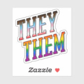 They/Them プログレスプライド シール (シート)
