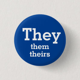 They, Them, Theirs 代名詞ボタン 缶バッジ