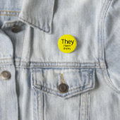 They, Them, Theirs 代名詞ボタン 缶バッジ (インサイチュ)