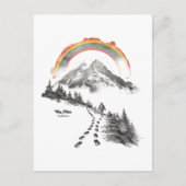 They/Them Trailblazer – LGBTQ Pride Camping Art,  ポストカード (正面)
