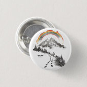 They/Them Trailblazer – LGBTQ Pride Camping Art,  缶バッジ (正面&裏面)