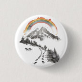 They/Them Trailblazer – LGBTQ Pride Camping Art, 缶バッジ (正面)