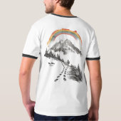 They/Them Trailblazer – LGBTQ Pride Camping Art Tシャツ (裏面フル)