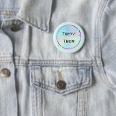 They/Theyレトロのエラーボタン 缶バッジ (インサイチュ)