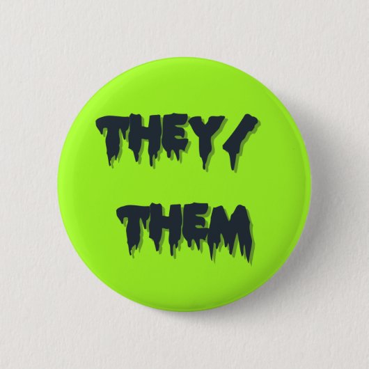 They/They Bratボタン 缶バッジ (正面)