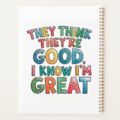 They think they're good I know I'm great プランナー手帳 (裏面)