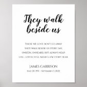 They Walk Beside Us 詩 記念碑 ポスター (正面)