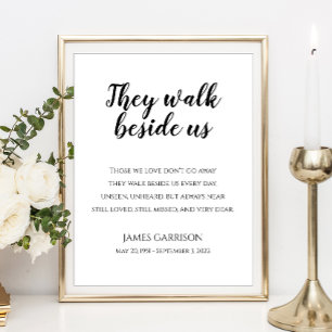 They Walk Beside Us 詩 記念碑 ポスター