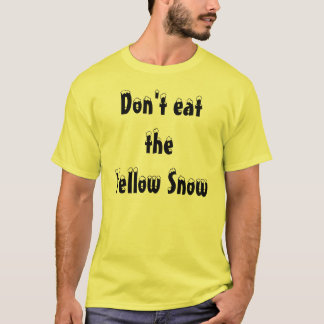 theYellowの雪を食べないで下さい Tシャツ