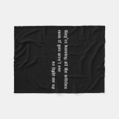 They're Burning All The Witches Apparel  フリースブランケット (正面(横))