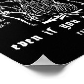 They're Burning All The Witches Halloween Skeleton ポスター (角)