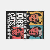 They're Eating The Dogs Trump Vs Kamala 2025 Elect フリースブランケット (正面(横))