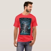 Theyre Here Reimagined Poltergeist Horror Poster f Tシャツ (正面フル)