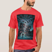 Theyre Here Reimagined Poltergeist Horror Poster f Tシャツ (正面)
