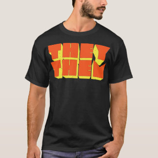 TheyThese発音レトロスタイルデザイン2 Tシャツ