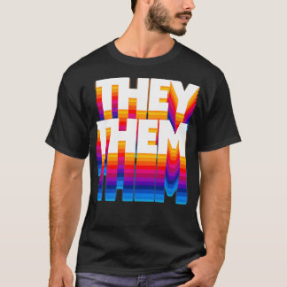 TheyThese発音レトロスタイルデザイン4 Tシャツ