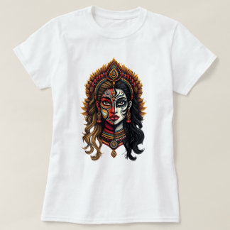 Theyyyam-Kathakali Fusion – ケララのお祝い Tシャツ
