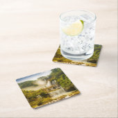 Thi Lor Suの滝|タイ スクエアペーパーコースター (インサイチュ)