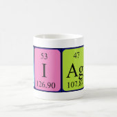 Thiago周期表名mag コーヒーマグカップ (中央)