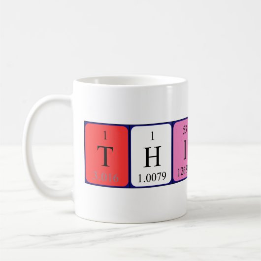 Thibaud定期的なテーブル名mug コーヒーマグカップ (左)