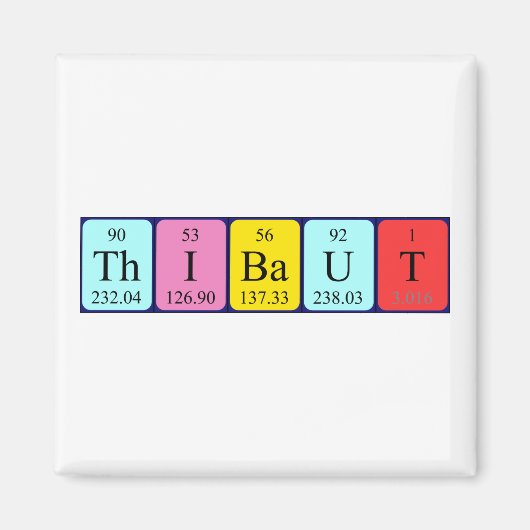 Thibaut周期表名磁石 マグネット (正面)