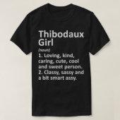 THIBODOUX L LA LOUISIANAシティホームおもしろいルーツGIF Tシャツ (デザイン正面)